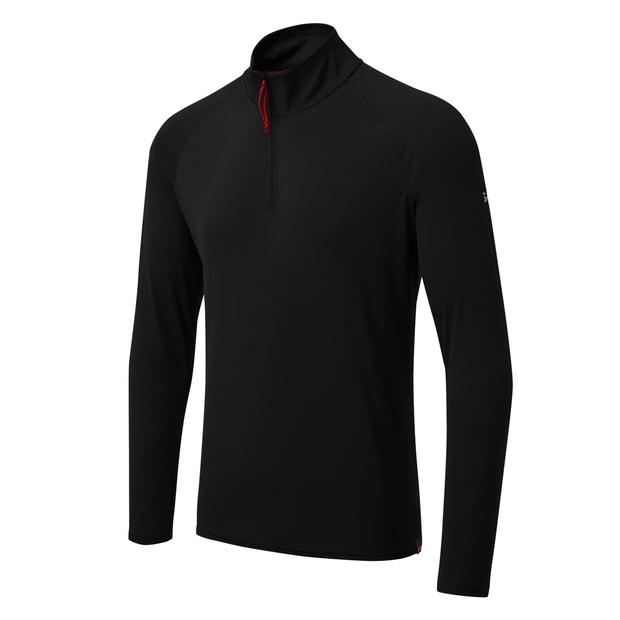 T-shirt manches longues UV Tec homme avec col zippé - UV009-BLK01_2.jpg