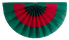 Red and green Christmas bunting flag 