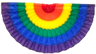 Rainbow bunting flag