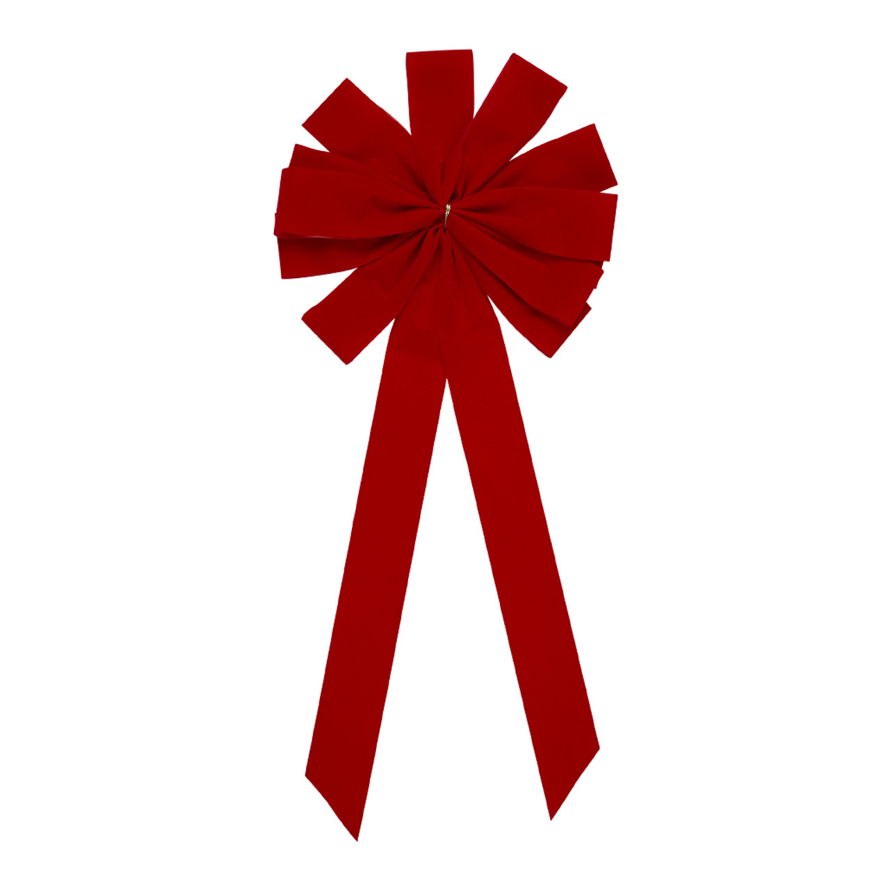 OUTDOOR Thin Red Velvet Christmas wreath bow, Weatherproof bow