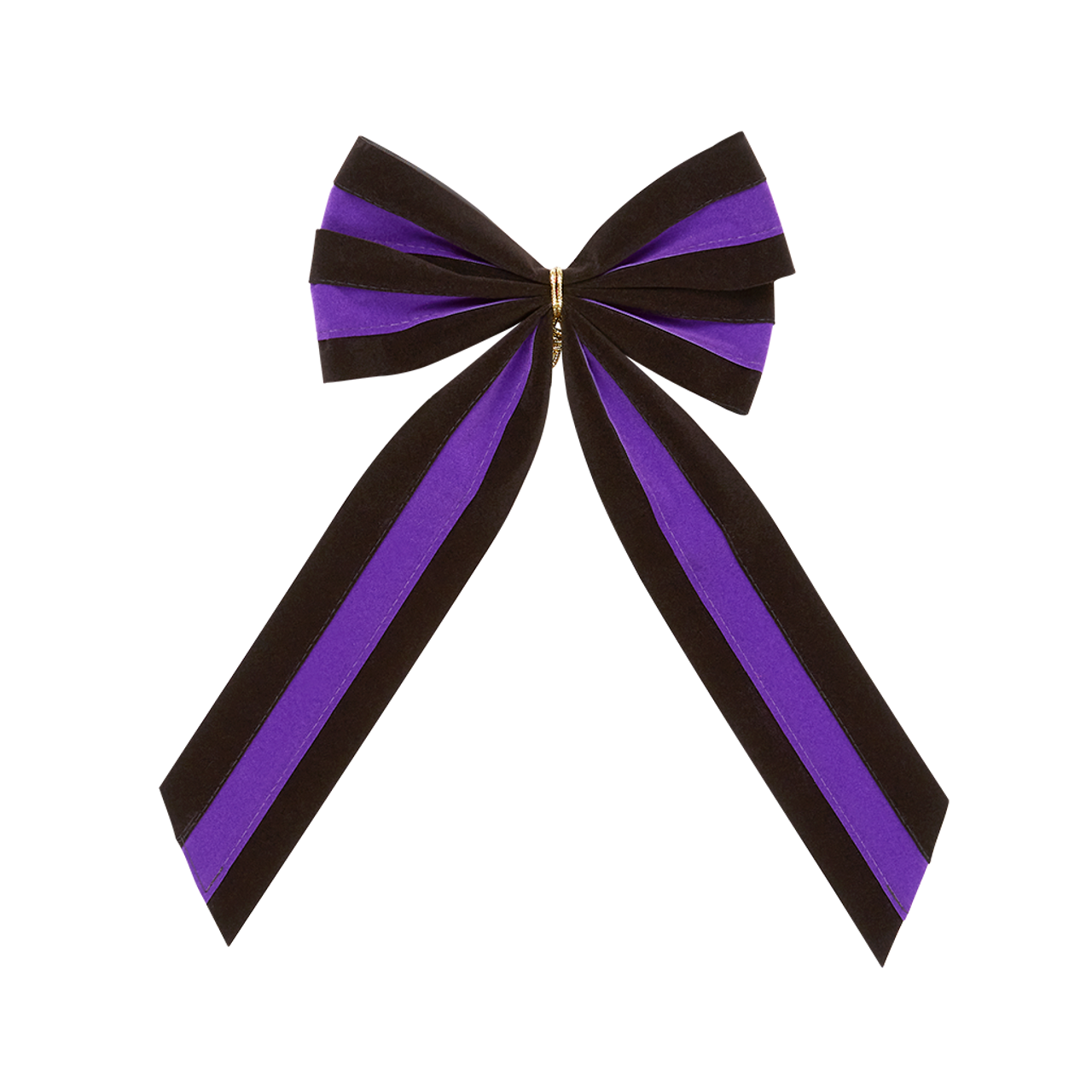 purple ribbon bow