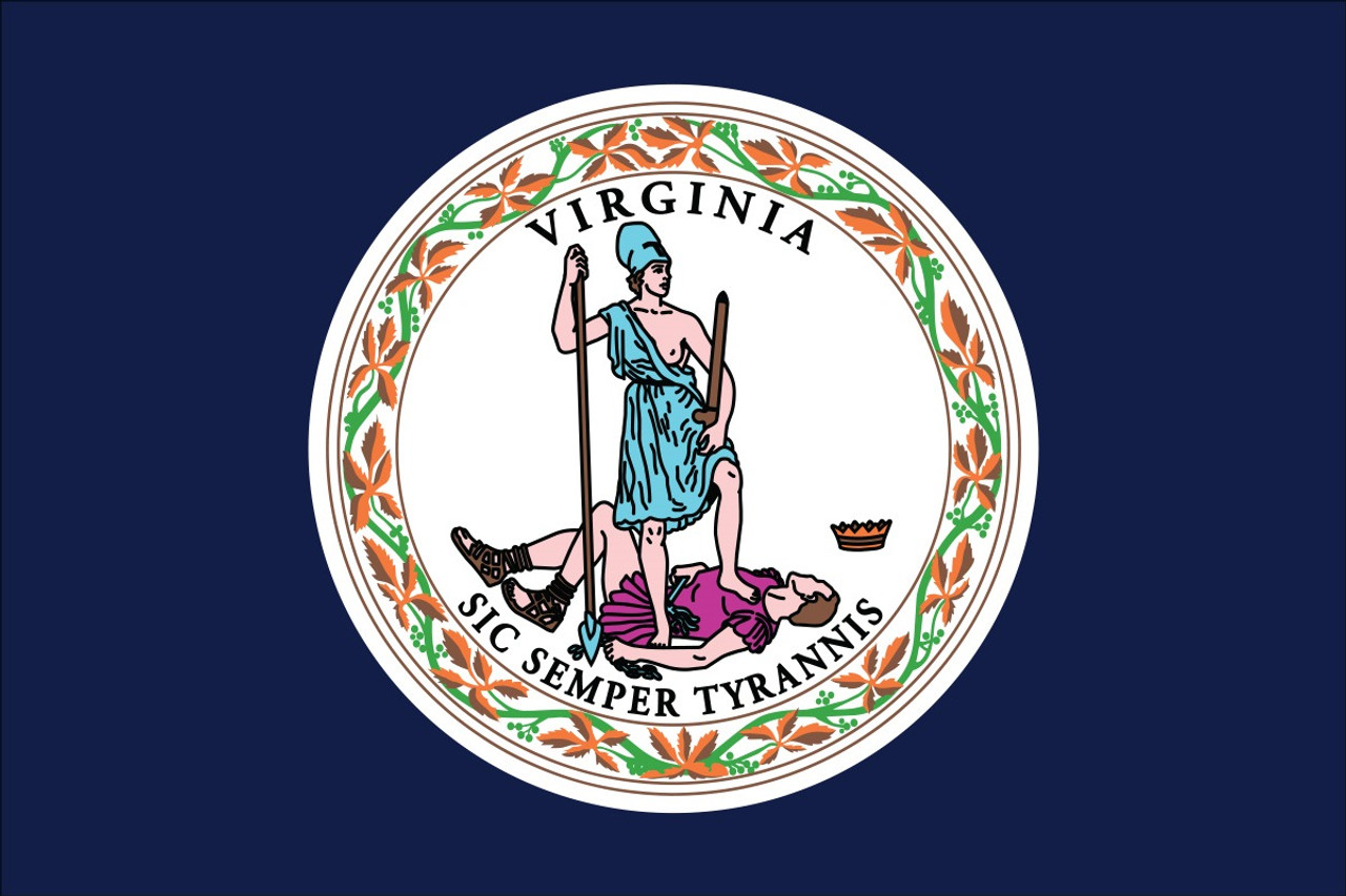 State Flag of Virginia- 3' x 5' - Poly Max