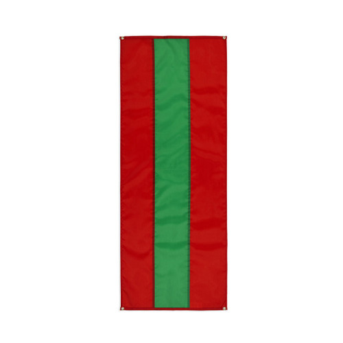 Christmas Cotton Pull Down Banners - Red/Green/Red - 18" x 10'