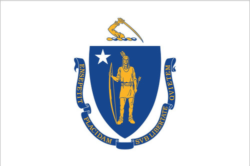 State Flag of Massachusetts- 4' x 6' - Nylon