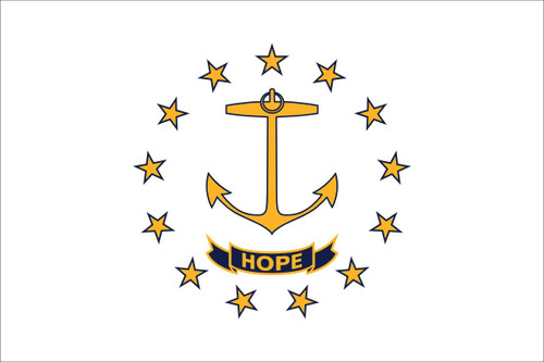 State Flag of Rhode Island- 5' x 8' - Nylon