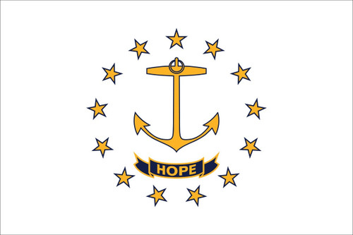 State Flag of Rhode Island- 3' x 5' - Poly Max