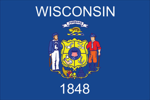 State Flag of Wisconsin- 3' x 5' - Nylon