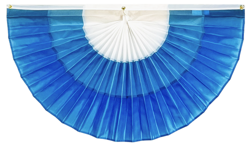 Winter Forest Nylon Flag Bunting - Med Blue/Lt. Blue/White Winter Forest Nylon Flag Bunting - Med Blue/Lt. Blue/White