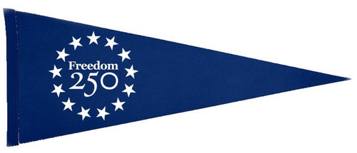 Freedom 250 Custom Pennant Flag with Star Logo