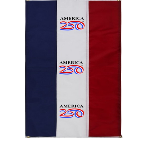 America250 Red, White & Blue Nylon Pull Down with Logo in Middle Stripe