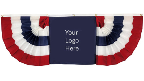 Custom Flag Bunting with Center logo
