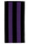 Memorial Nylon Funeral Pull Down Banner - 5 Stripe Black & Purple - 18" x 8'