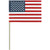 U.S. Stick Flag - No-Fray no Tip - 12 x 18" - Sold by the Dozen