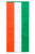 Irish Nylon Pull Down Banner - Green/White/Orange - 18" x 12'