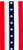 USA Nylon Pull Down Banner - Red/White/Stars/White/Red - 18" x 8'