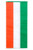 Irish Cotton Pull Down Banner - Green/White/Orange - 18" x 12'