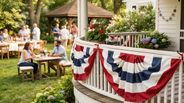 Red, White and Blue Bunting: How to Choose and Use It for American Celebrations