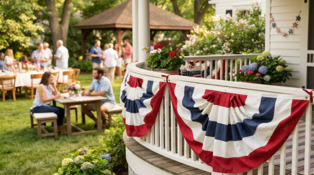 Red, White and Blue Bunting: How to Choose and Use It for American Celebrations