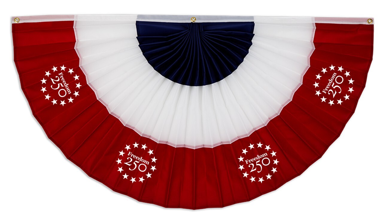 Freedom 250 Flag Bunting image