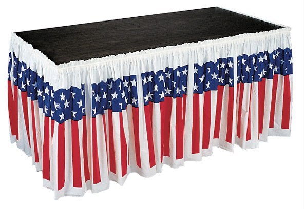 Patriotic Tables Skirts image