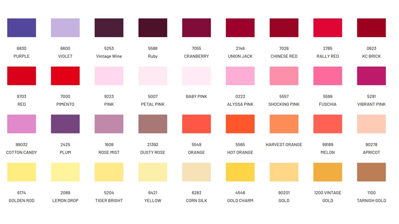 Cotton Color Card 1