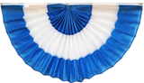 3 stripe Winter pleated fan flag bunting