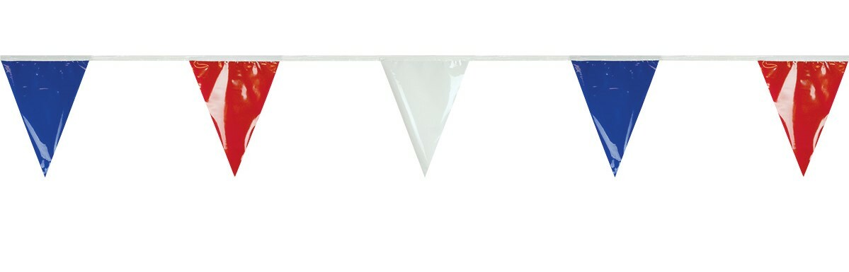 Red-White-Blue Pennant Streamers image
