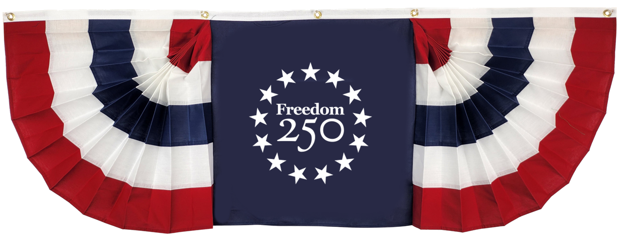 Freedom 250 Flag Bunting image