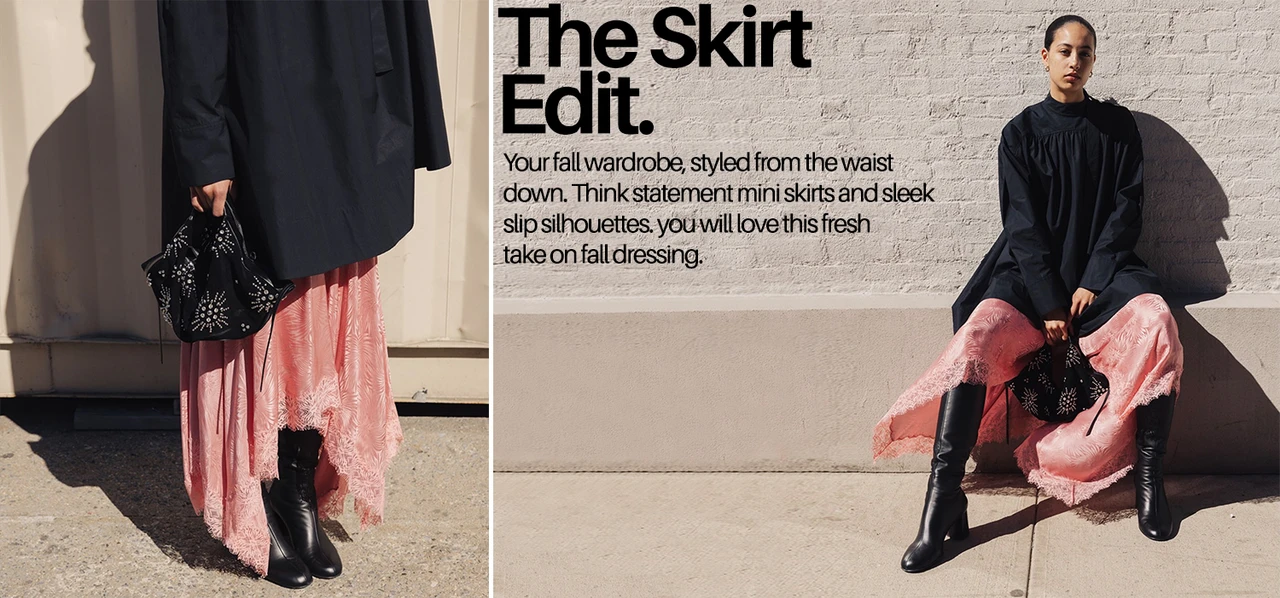 Our selection of must-have skirts will keep you looking fresh all season long.