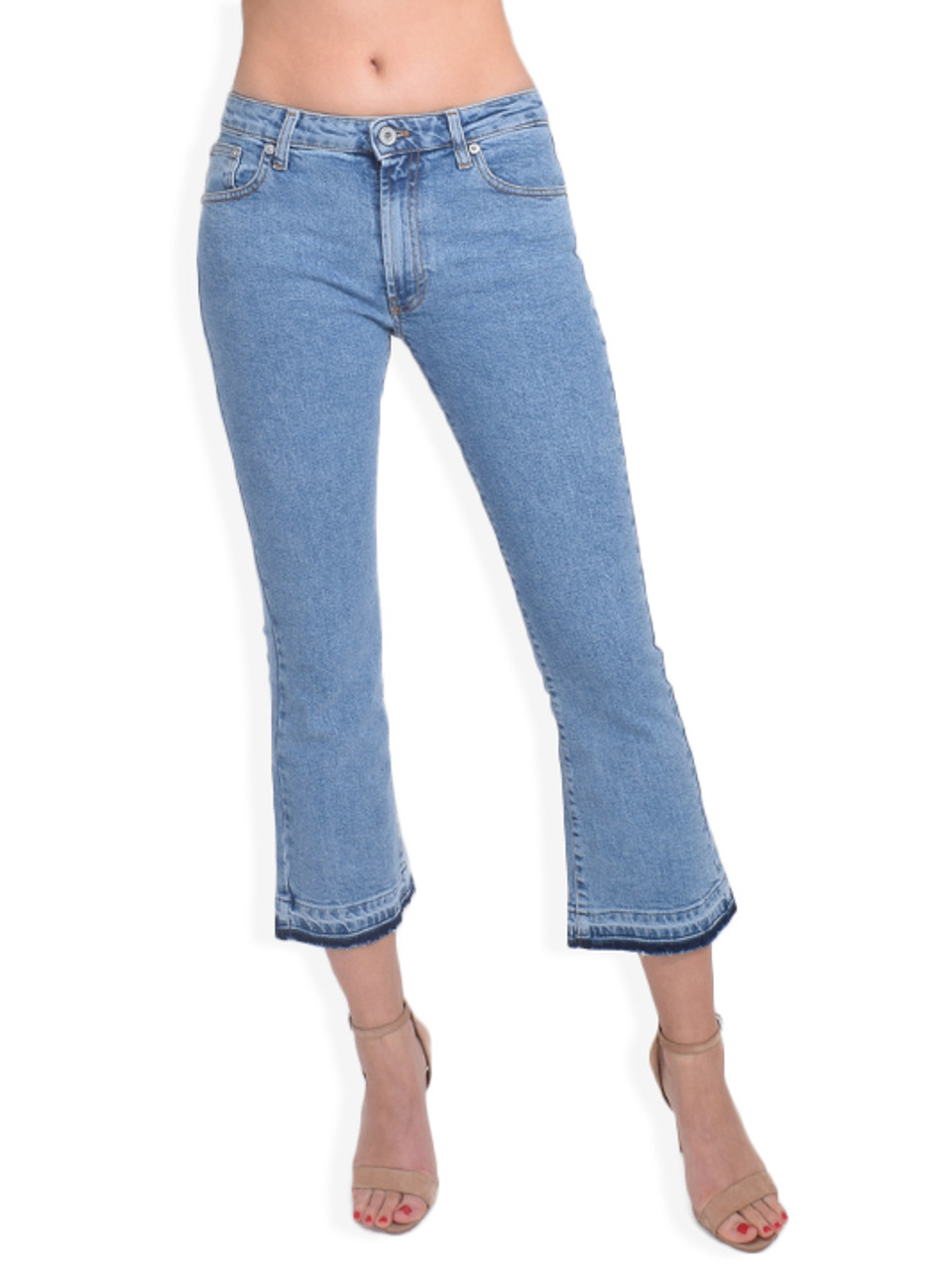 blue kick flare jeans