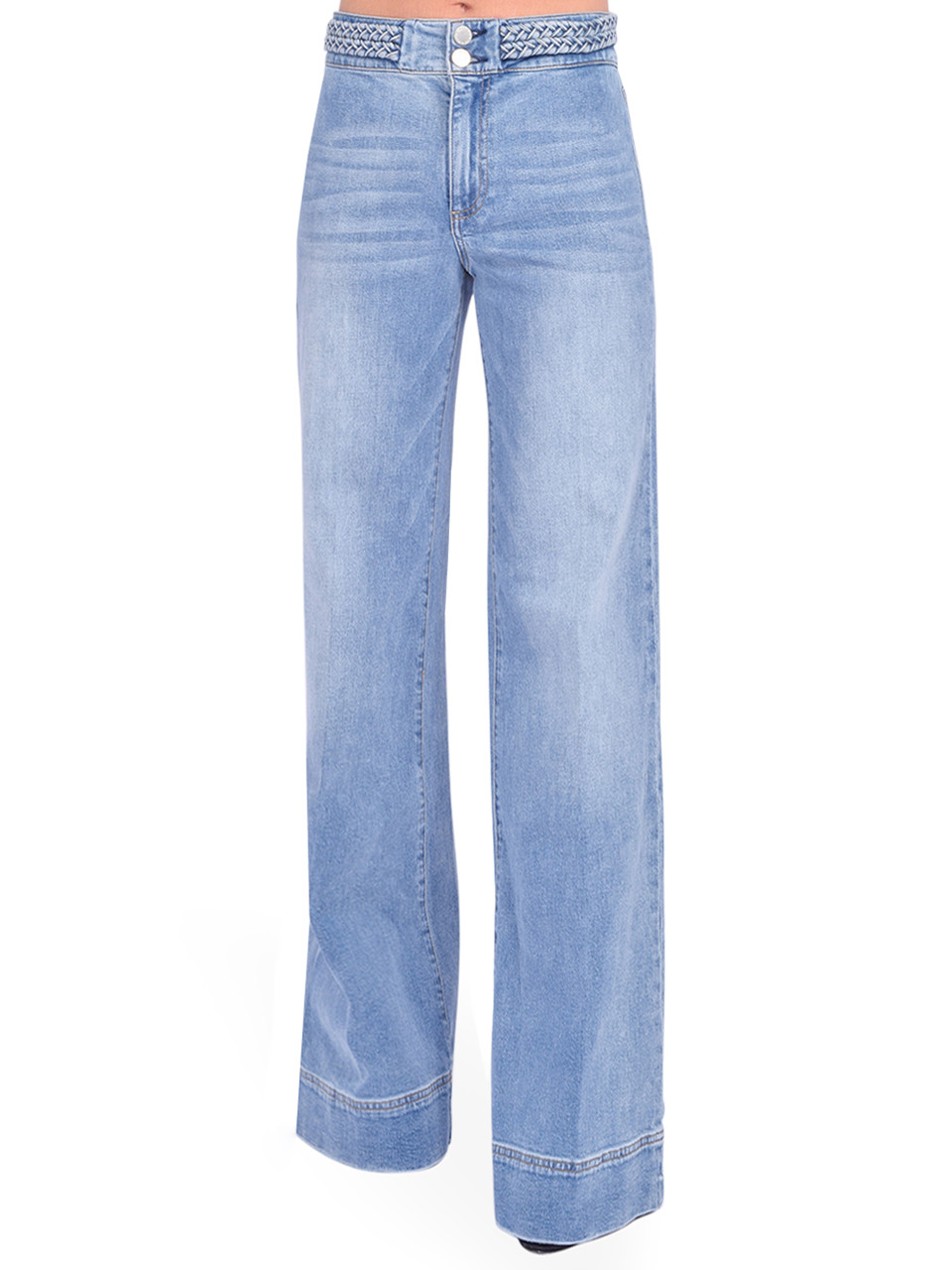 VF Jeanswear Women Jeans 8 Blue Denim Straight Riders Mid Rise Comfort  Waistband