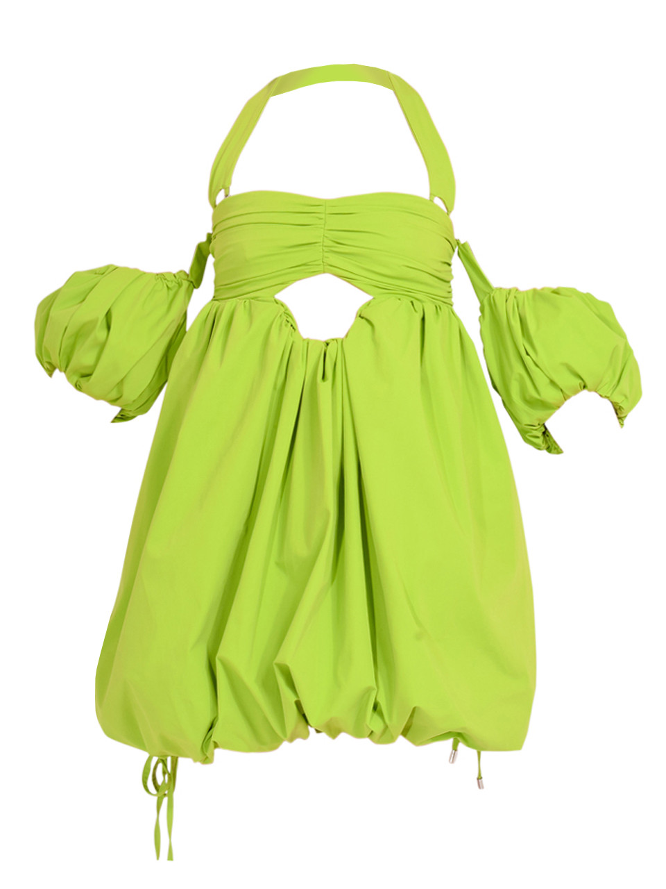 lime green babydoll dress Jasmine Elaine Design Bubble Hem in LD25