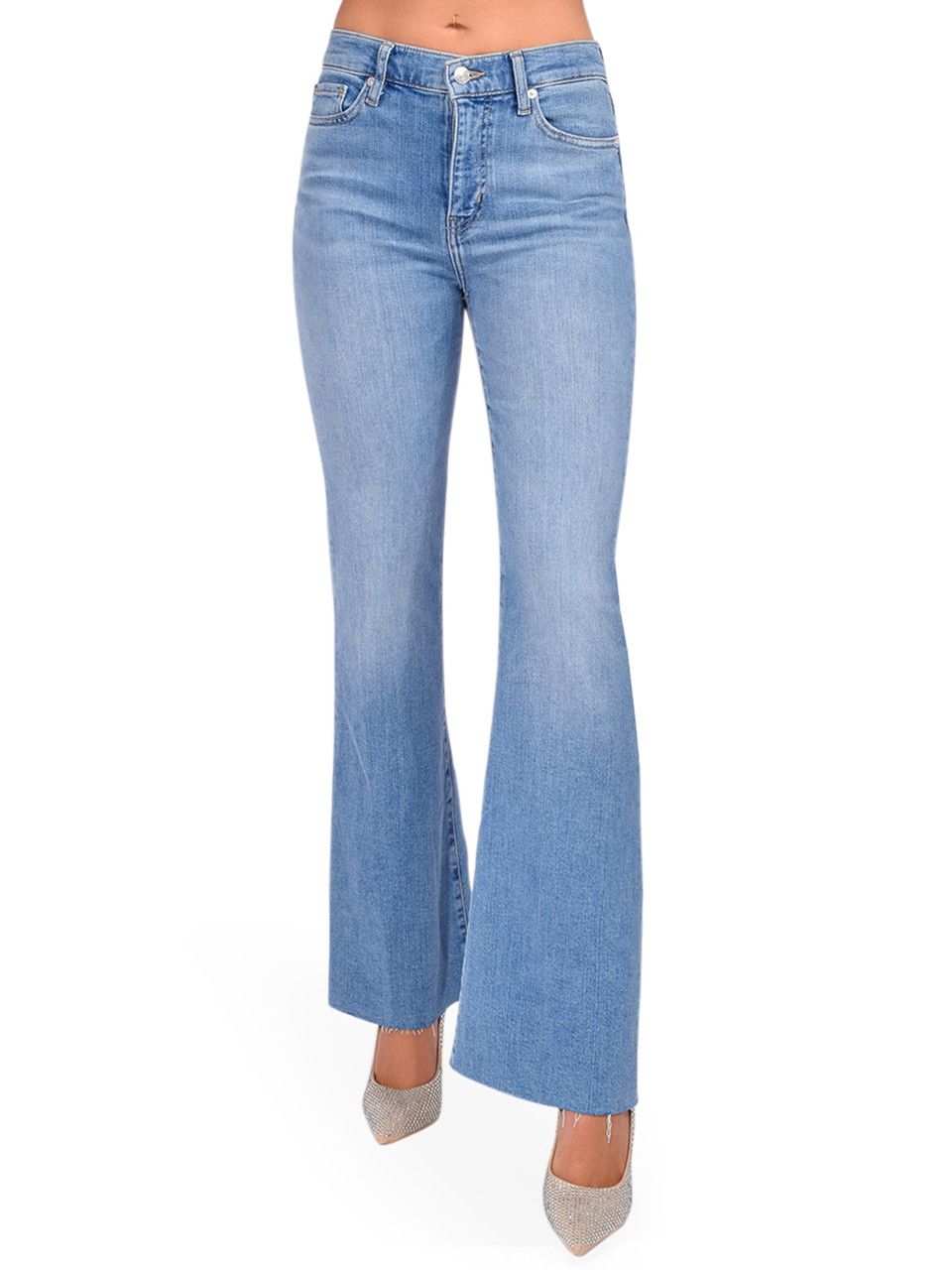 【送料&関税込】Frame Le Easy Flare Stretch Jeans FRAME Le Easy Flare Raw Fray in Whimsy