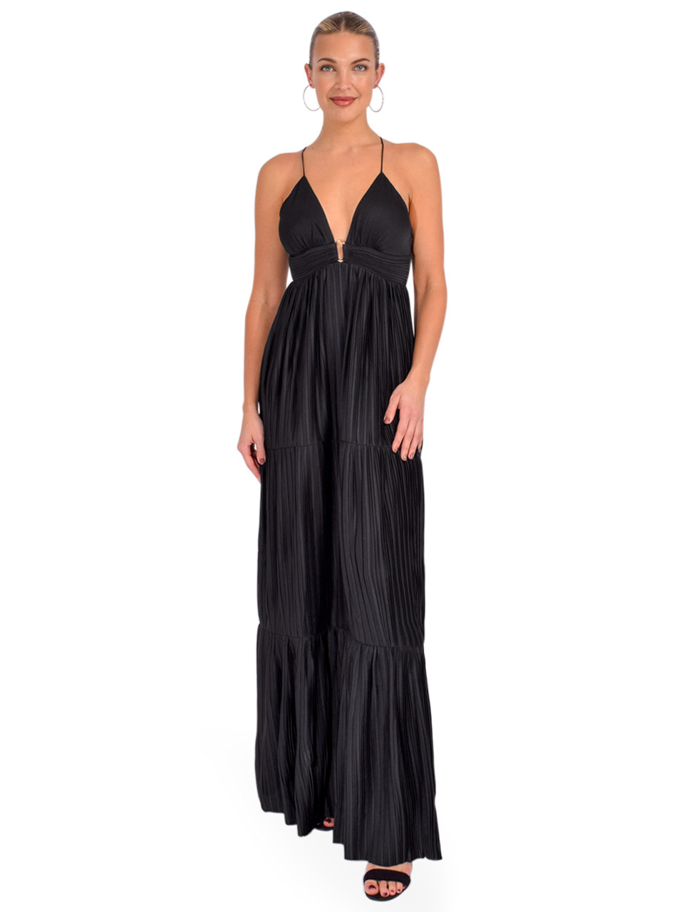 bash dress black ba&sh Dellia Midi Dress