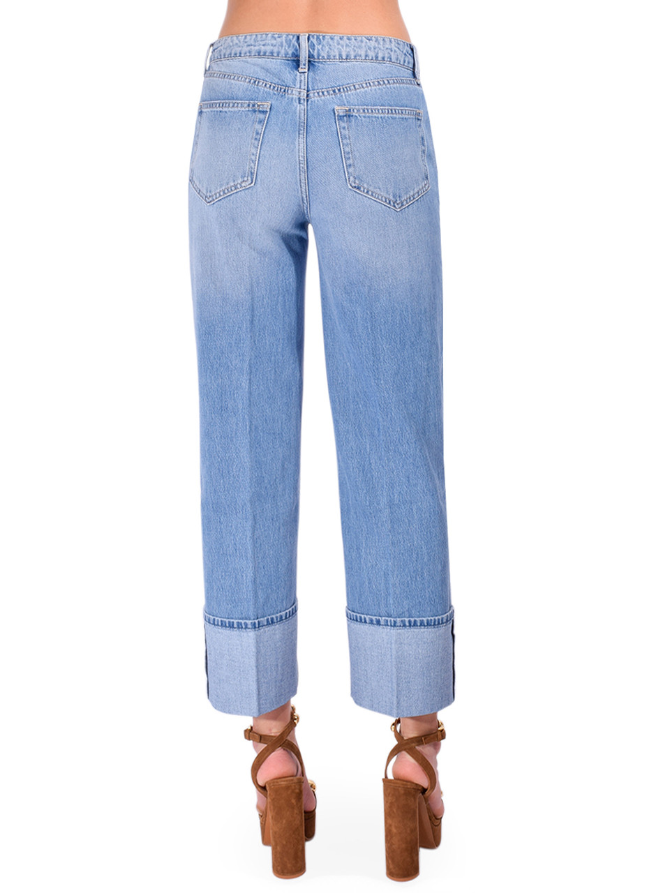 アクセサリー JEAN L'AGENCE Leighton Cuffed Stovepipe Jean in Cristo