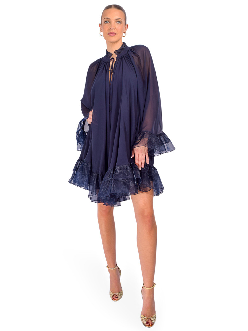 CINQ À SEPT Clairette Dress in Navy