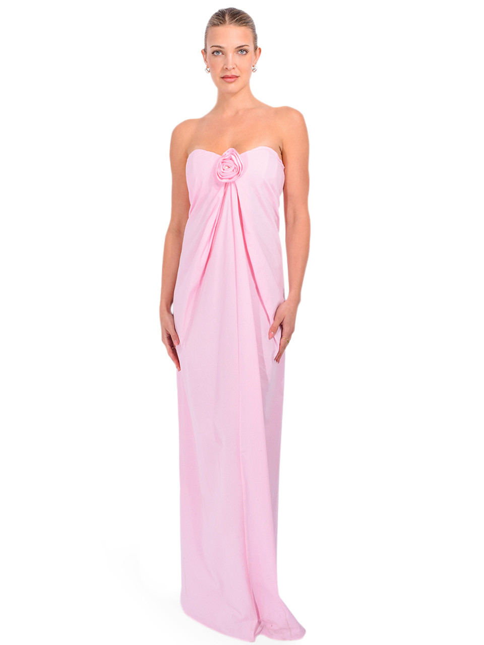 CAROLINE CONSTAS Kyra Dress in Pink Peony