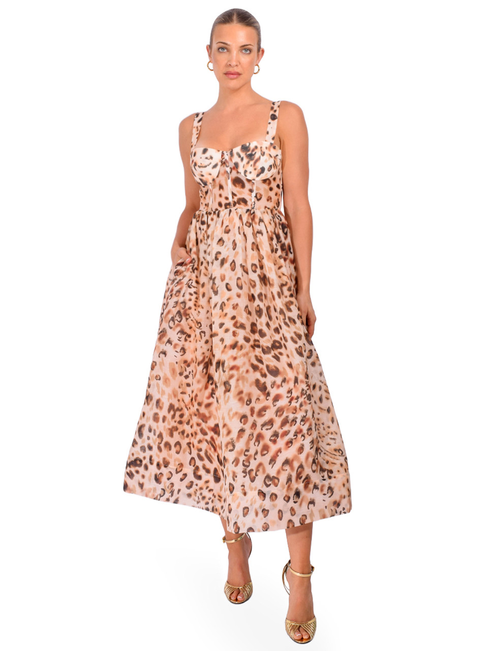 nova pleated midi dress aje Nova Pleated Midi Dress – Petite Chérie