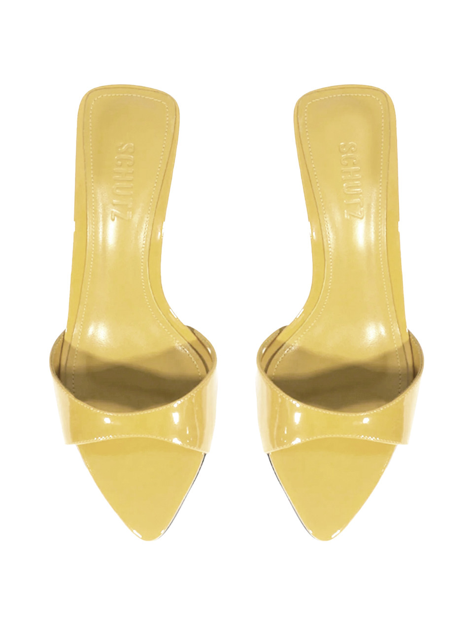 SCHUTZ Elodie Mule in New Yellow, Women's Designer Mule Heel