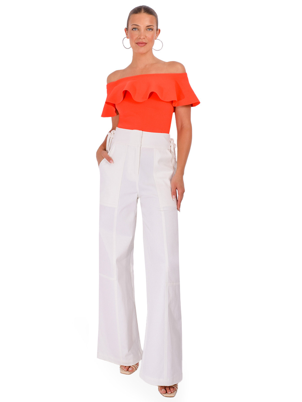 CHRISTY LYNN Loris Top in Poppy, Women's Designer Top, Women's Off