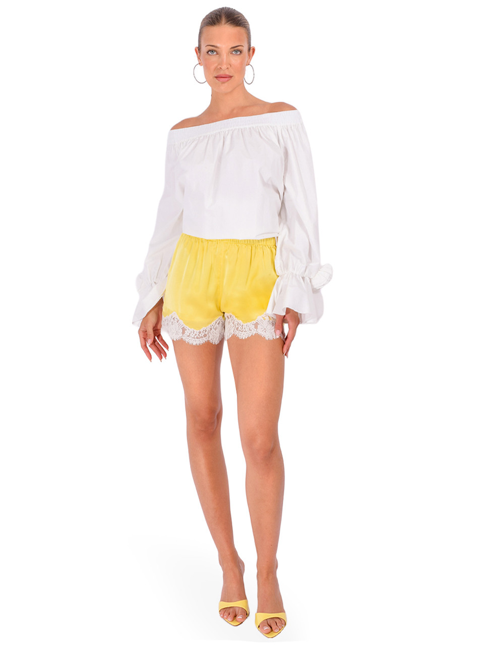 ESSENTIEL ANTWERP Jofie Off-Shoulder Top in Off-White, Women's