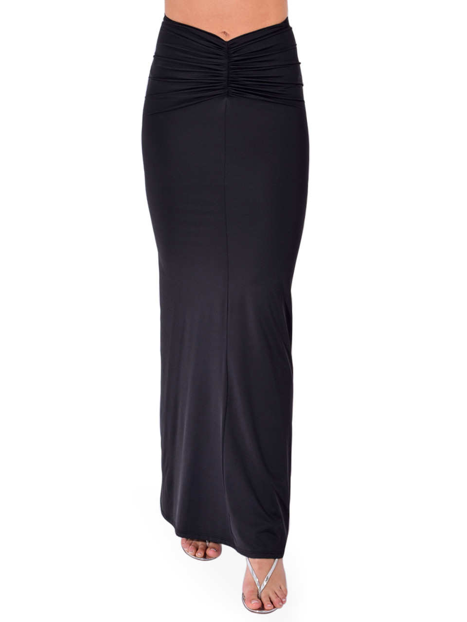 DELFI Shelby Skirt in Black, Women's Designer Maxi Skirt, Women's