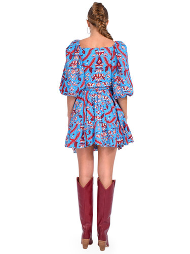 RHODE Darya Dress in Plumeria Sky