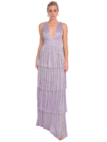 SABINA MUSAYEV Alpha Dress in Lilac Front View 