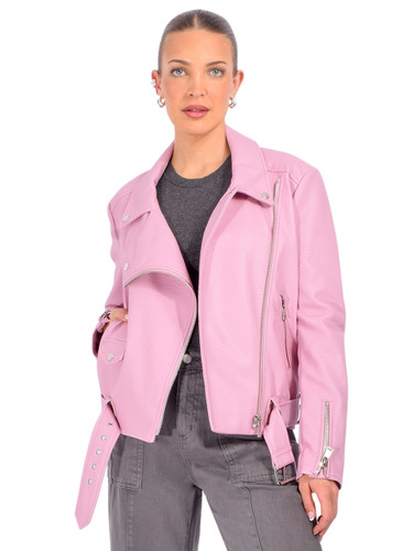 ESSENTIEL ANTWERP Jup Fitted Perfect Jacket in Pink Front View 