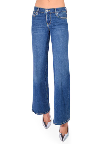 FRAME Low Rise Le Slim Palazzo in Femma Front View 