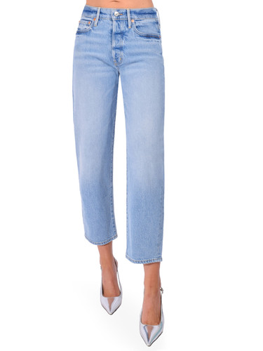 BETRO SIMONE Ellen Barrel Leg Jean in Euclid Wash Front View 