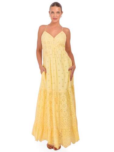 LOVE THE LABEL Yvonne Dress in Sunlight Front View 2
