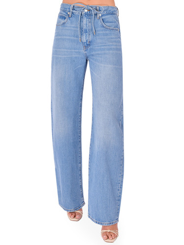 FRAME Off-Duty Drawstring Bow in Afterglow Front View 