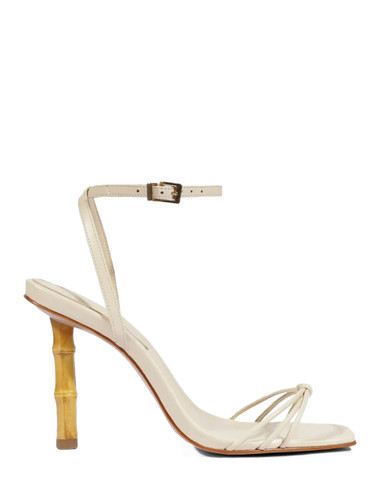 SCHUTZ Haven Bamboo Heel in Egg Shell Side View 